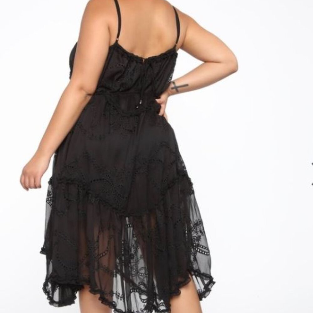 ✨️✨️ Host Pick✨️✨️ Fashion Nova Sweetest Lover black dress sz 1X NWT - Picture 4 of 6